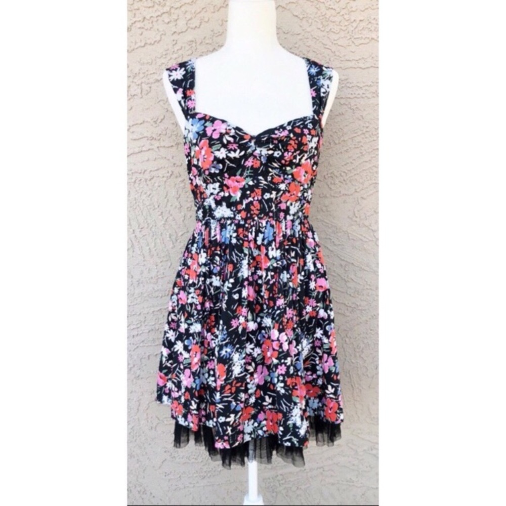 FREE PEOPLE Sunkissed Floral Fit & Flare Dress